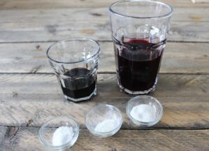 Beet Balsamic Spheres - Sodium Alginate - Calcium Lactate - Xanthan gum