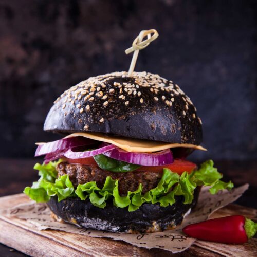 burger charcoal