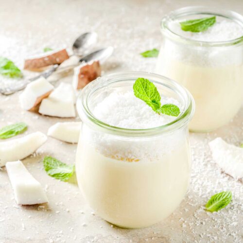 iota carrageenan coconut panna cotta